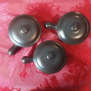 Vintage Hall oval baking dishes Hall 2190 with handle lids